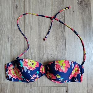 Aerie floral bikini top